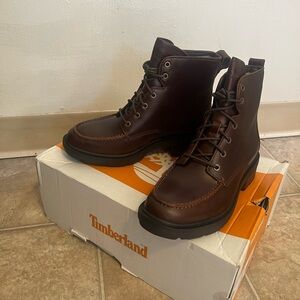 Timberland Women’s Dark Brown Leather Boots Size 7.5